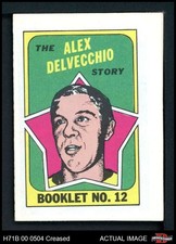 1971 Topps O-Pee-Chee Booklets #12 Alex Delvecchio Red Wings HOF 3 - VG