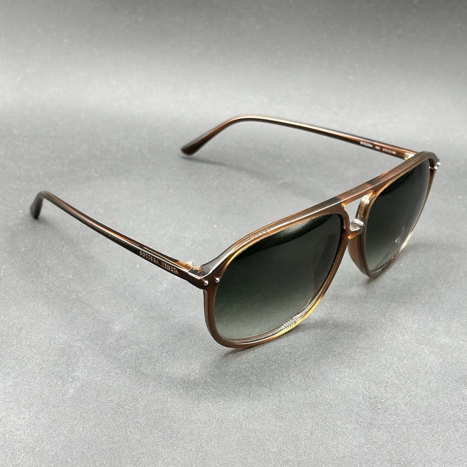 Gafas de sol Bottega Veneta BV0224SA 004 marrón degradado Italia 61-13-135 usadas Foto 3 de 4