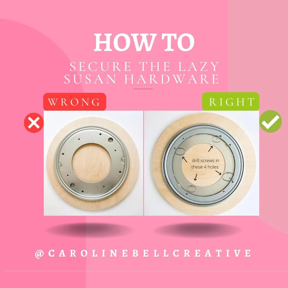 Lazy Susan Hardware, 12 Inch, 1,000 Lbs. Load Capacity, Pack of 1 Steel Lazy Sus - Image 3 of 4