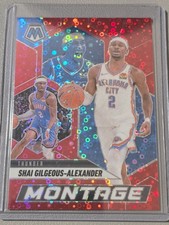 2024-25 Mosaic Shai Gilgeous-Alexander Montage Fast Break Red /99 Thunder