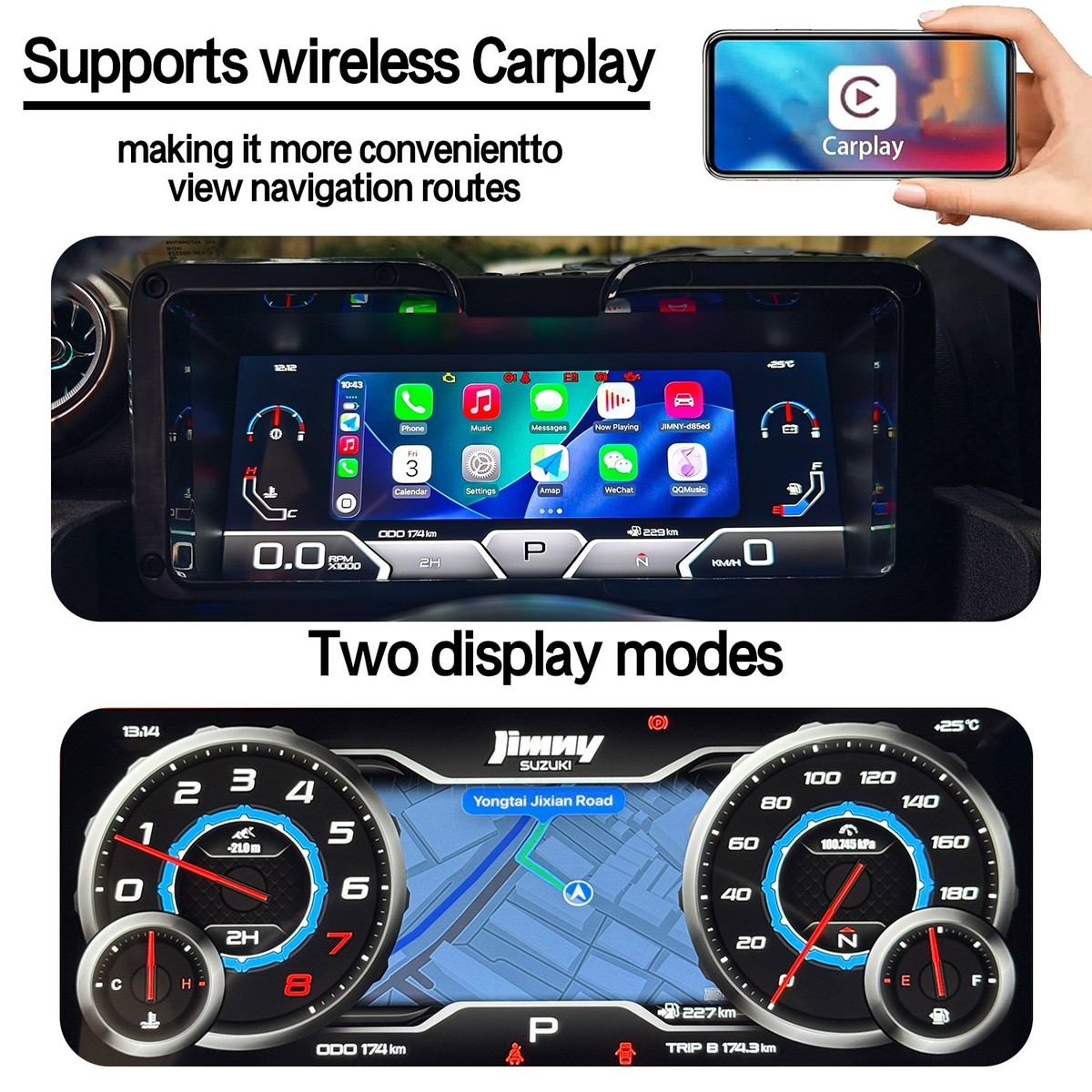For Suzuki Jimny 2020-2025 LCD Instrument Clusters LCD Digital