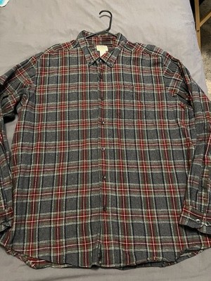 L.L. Bean Men's Long Sleeve Plaid Button-down Shirt XXL - New Without Tags