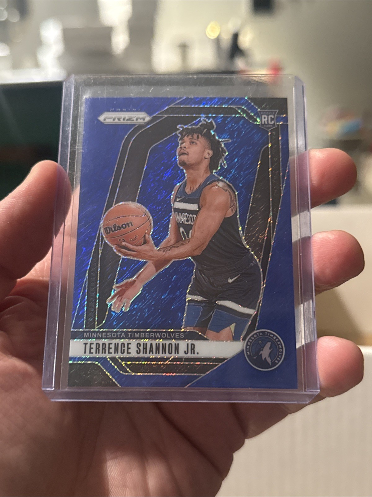 Terrence Shannon Jr. 2024-25 Panini Prizm #224 Blue Shimmer FOTL Prizm 12/35