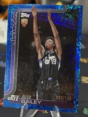 2025-26 Topps Flagship Basketball Ace Bailey Blue Holofoil #d/150 