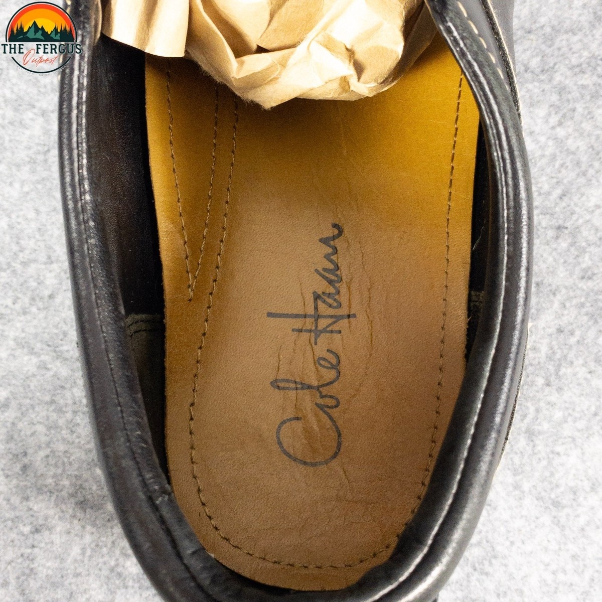Cole Haan NikeAir Everett Casual Loafer Black Leather Slip 