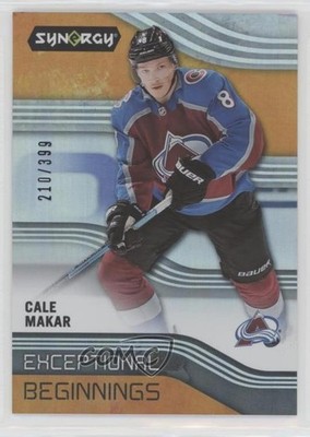 2019 Synergy Exceptional Beginnings Orange /399 Cale Makar #EB-1 Rookie RC 01ow