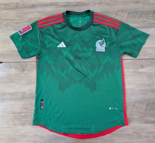 Adidas Mexico National Team 2022 Home Jersey Green Red AEROREADY Mens Medium