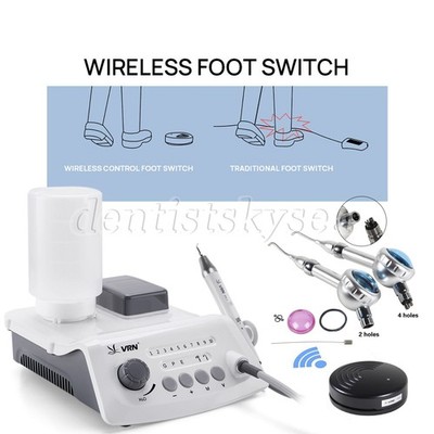 VRN Dental LED Ultrasonic Piezo Scaler /Air Flow Teeth Polisher Prophy Handpiece
