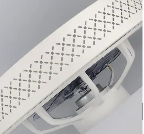 TOZING 20 in. LED Indoor White Dimmable Matte Modern Cage Ceiling Fan w/Remote - Picture 8 of 12