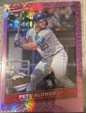 2020 Panini Donruss - Highlights Pete Alonso #H-4 Pink Fireworks