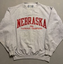 Vintage 90s Nebraska Huskers 1994 National Champions Crewneck Medium