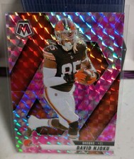 2025 Panini Mosaic - David Njoku #133 Pink Camo Mosaic Prizm /20