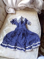 VTG Baby/Doll Dress Blue with White