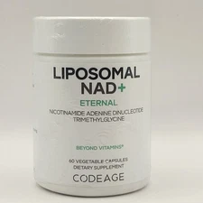 Codeage Liposomal NAD+ Eternal 60 Capsules - Energy & Immune Support NEW *2027*