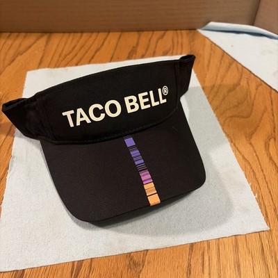 Taco Bell visor black adjustable snapback hat