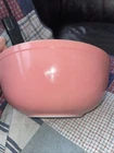 Vintage Pyrex 404 Large 10" Nesting Mixing Bowl SALMON PINK color 4 Qt MCM