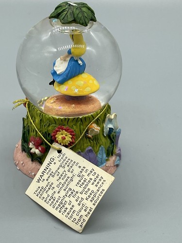 Pequeño globo de nieve vintage Disney Alicia en el país de las maravillas Disney 50 aniversario - Imagen 5 de 8