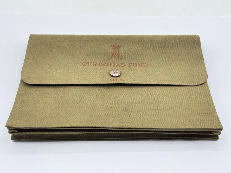 Rare WW1 Princess Mary Christmas 1914 Gift Fund Stationery Writing Case - Image 3 of 4