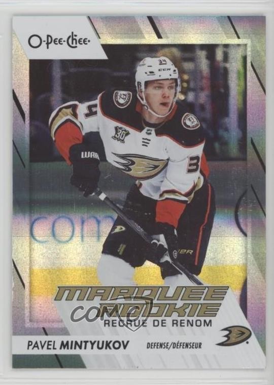 2023-24 O-Pee-Chee Marquee Rainbow 272/350 Pavel Mintyukov #593 Rookie RC 10el
