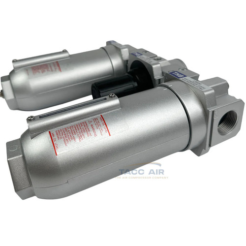 1" Compressed Air FRL System Filter Regulator Oiler Separator Lubricator Combo - Picture 4 of 12