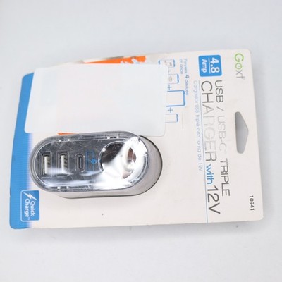 Custom Accessories USB Adapter Quad Charger 12V Black 10941 