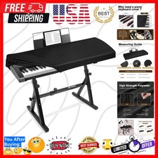 Stretchy 88 Keys Piano Keyboard Dust Cover with Music Stand Opening for Digit...