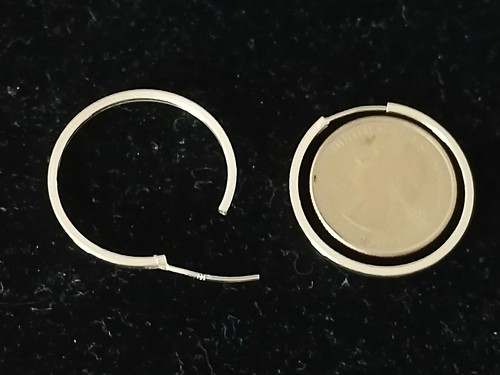 Pendientes de aro para mujer de plata de ley .925 - Imagen 4 de 5