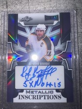 Raymond Bourque Auto 2/7 Inscription “5x Norris” – Leaf Metal HOF SSP Bruins