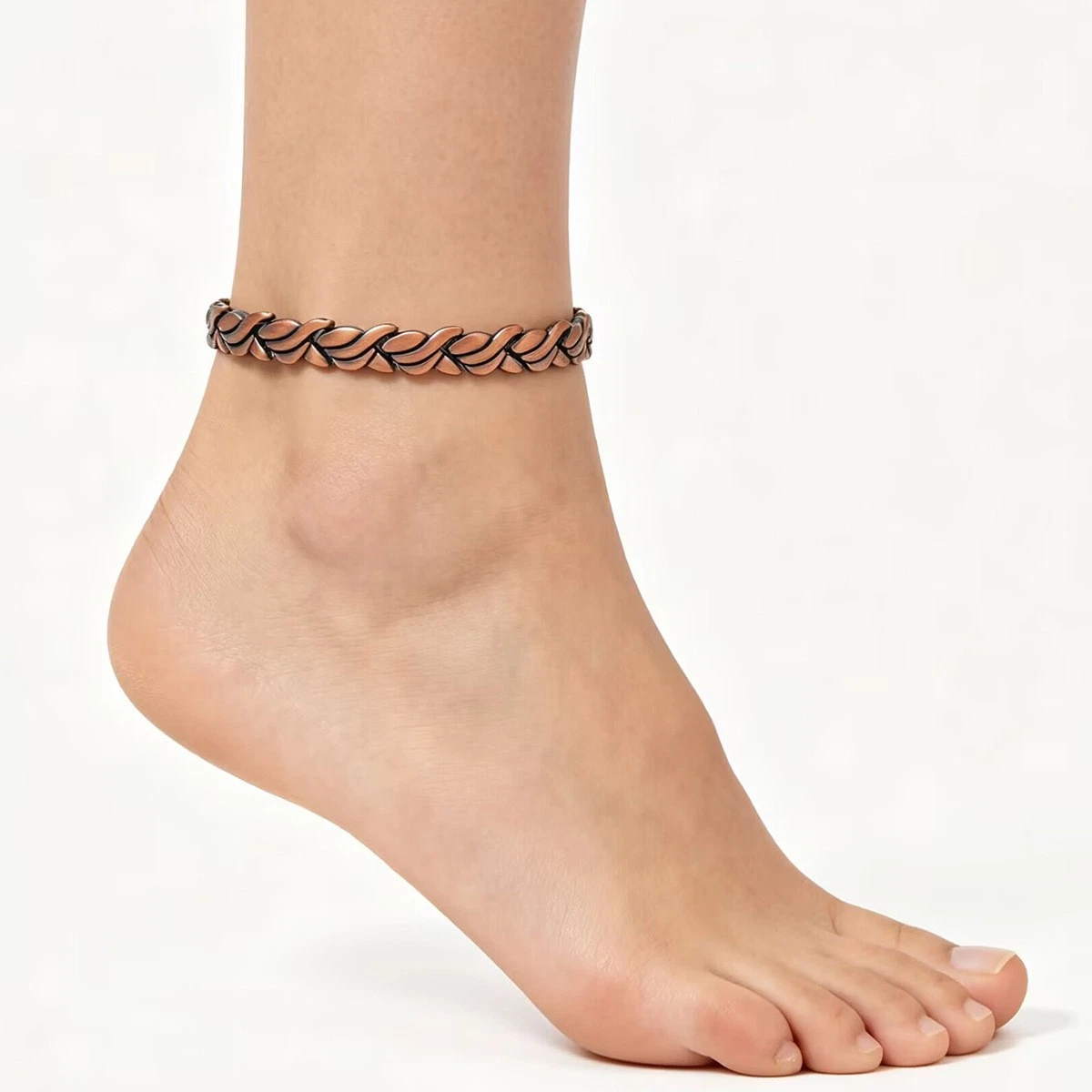 Copper Anklet for Women Magnetic Ankle Copper Adjustable Bracelet Best Gifts