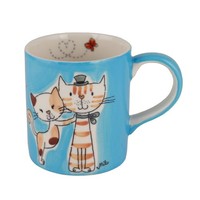 Mila Keramik Henkel-Becher Cats | Ca. 250 Ml