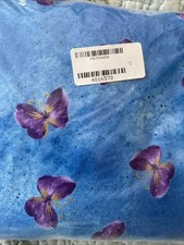 5 Yard Length Butterfly Blue Fabric Sealed