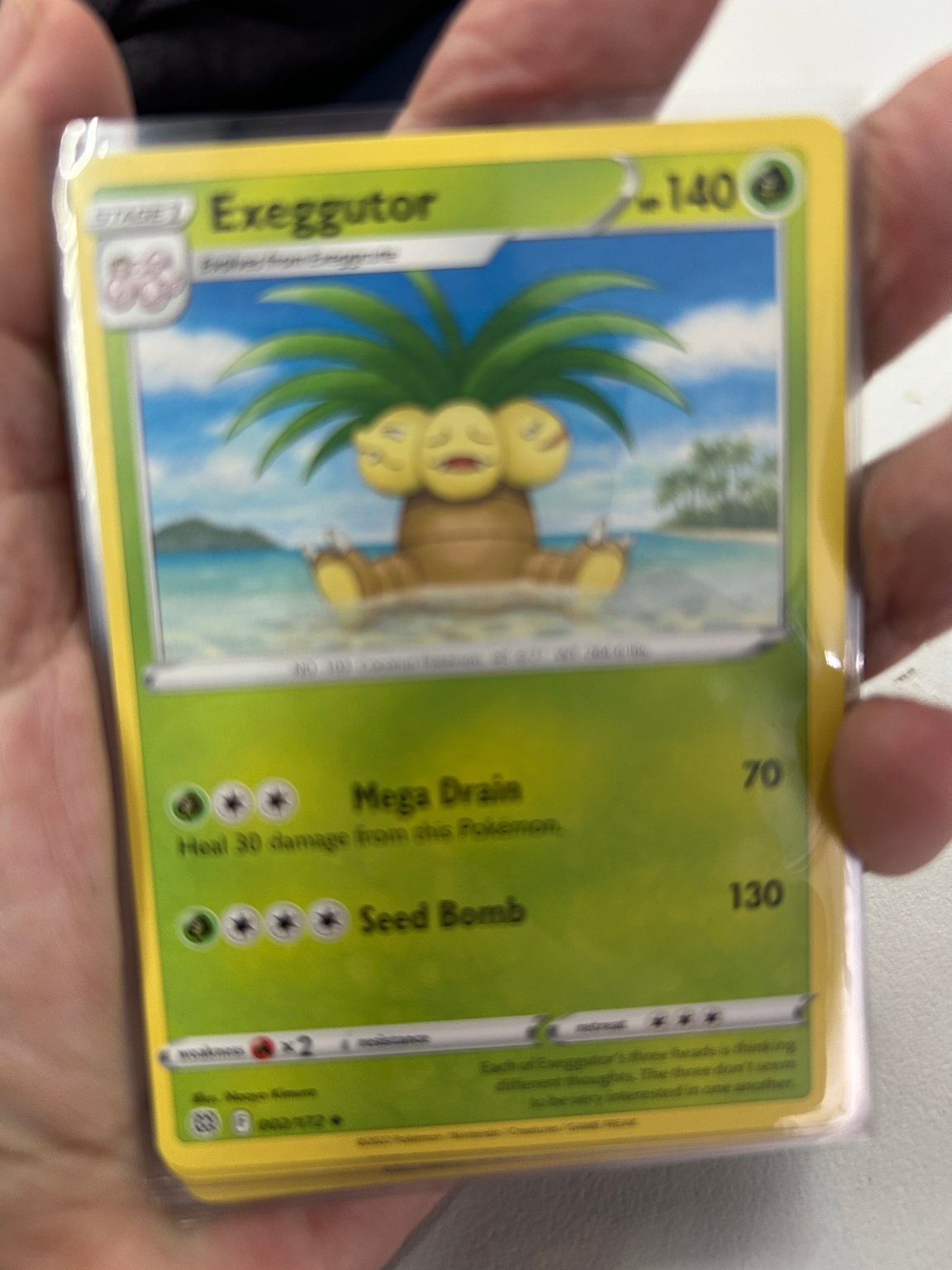 Pokémon Exeggutor 002/172 Sword & Shield Holo EN