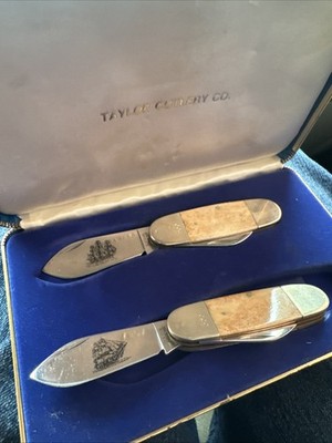 Taylor Cutlery Elk Horn Knives Great American Ships #355/1000 U.S. Constitution