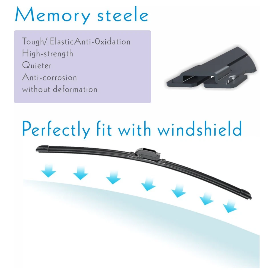 2 piezas para limpiaparabrisas Scion xD 2008-2014 para gancho J delantero 26 y 14 Foto 2 de 4