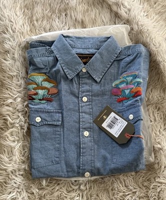 Howler Brothers Mutations x Fort Lonesome Novato Shirt Shroom Bloom M NWT
