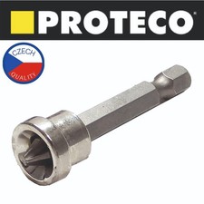 Drywall Plasterboard Screw Adaptor Bit 50mm Long Depth Stop Ring PH2 PROTECO