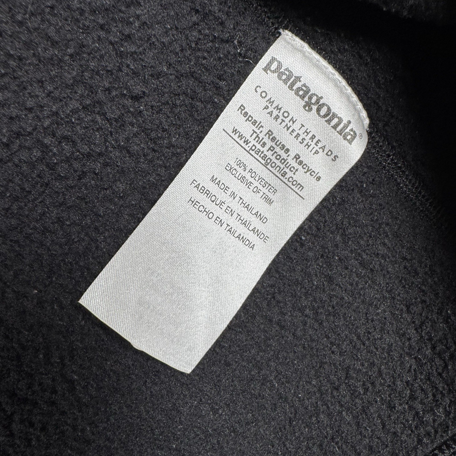 PATAGONIA Better Sweater Quarter Zip Fleece Sweater - Black - Men's Small thumbnail 6