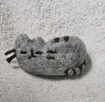 Pusheen Cat Figurine Needle Felted New Decorative OOAK Inspired