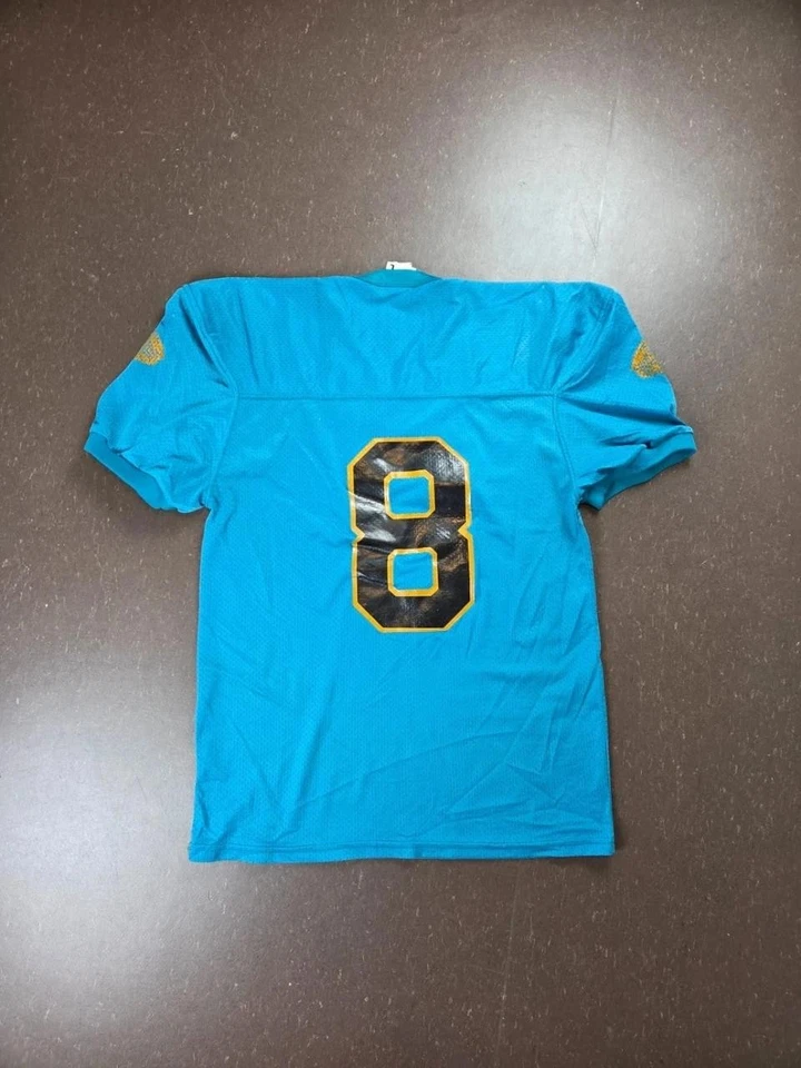 Maillot vintage Bike Jaguars Football Américain Bleu Numéro 8 Usa Style 90s - Photo 2/4