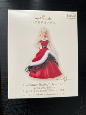 HALLMARK 2007 CELEBRATION BARBIE IN SERIES ORNAMENT