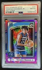 2024-25 Donruss Optic Terrence Shannon Jr. Hyper Pink Rated Rookie #267 PSA 8