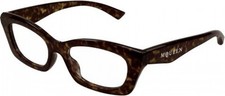 NEW Alexander McQueen AM0474O Eyeglasses 002 HAVANA 100 AUTHENTIC