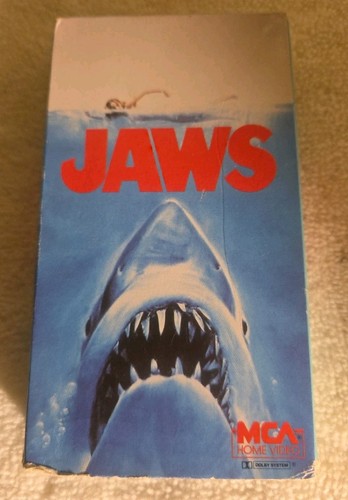 Jaws 1975 VHS Roy Scheider Robert Shaw Richard Dreyfus MCA Video