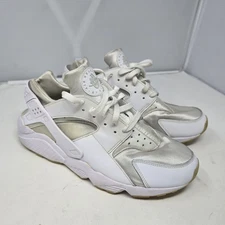 Nike Air Huarache Triple White Platinum Gum Bottoms DR9883-100 Men's Size 12 