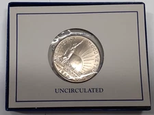 1986-D US Mint Statue of Liberty UNC Clad Half Dollar in OGP & COA