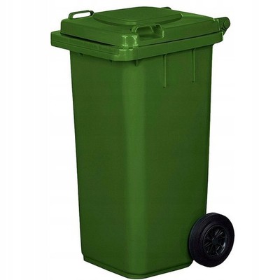 Mülltonne Müllbehälter 120L mit Deckel 2 Rad Behälter Abfalltonne 6 Farben