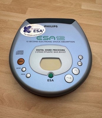 Philips ESA12 Compact Disc Digital Audio Tragbarer CD Player Originalverpackt