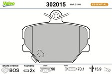 Bremsbelagsatz Scheibenbremse ESSENTIAL VALEO 302015 für SMART CITY 451 FORTWO