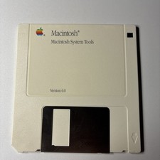 Vintage Macintosh System Tools Version 6.0.2 Double-Sided 3.5" Floppy Disk