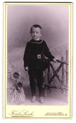 Fotografie Friedr. Lasch, Hohenstein-E., Lungwitzer-Str. 16, Portrait Knabe im  
